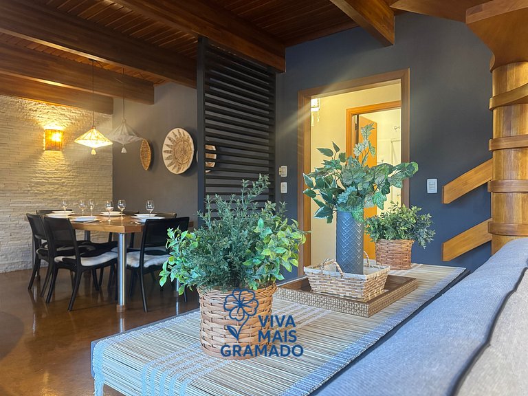 Caminhos do Sol - Apê em Gramado para 8 pessoas