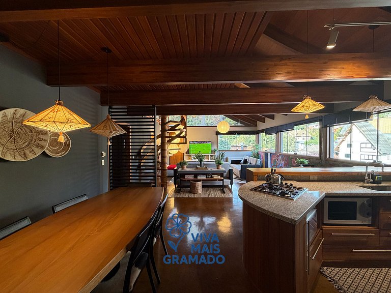 Caminhos do Sol - Apê em Gramado para 8 pessoas